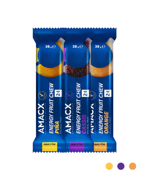 Energy Fruit Chew Naranja | 12 pack