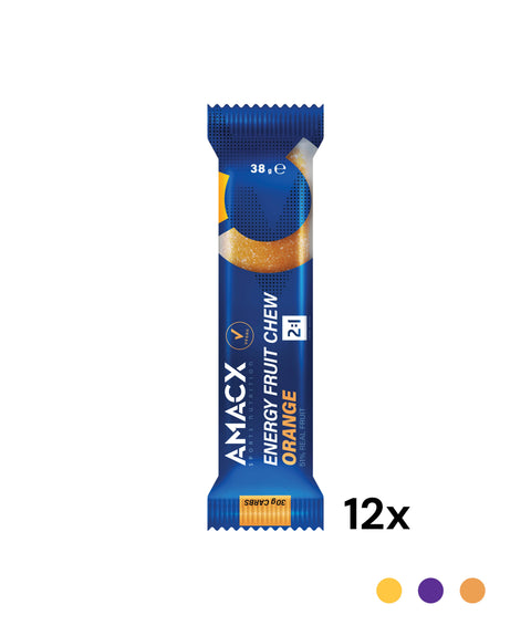 Energy Fruit Chew Naranja | 12 pack